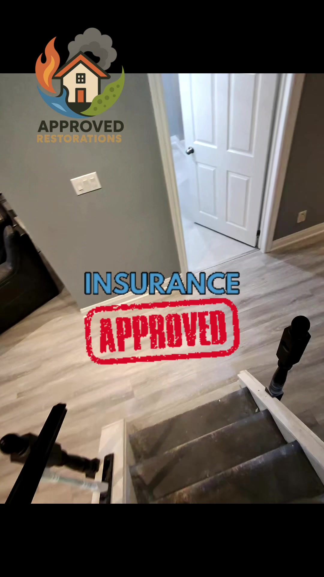 A sump pump failure flooded this entire basement, so our team stepped in to handle the full reconstruction, laying fresh flooring and baseboards throughout the space, upgrading the laundry drain lines, and completely rebuilding the washroom with custom tile and a modern LED vanity mirror to successfully close out the claim.
